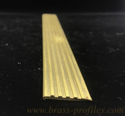 China Antislip Brass Stair Nosing for Flooring Decking Brass Antislip Stair Strip supplier