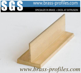China Wholesale Brass T Profiles Copper Extruding Window Transom Sections supplier