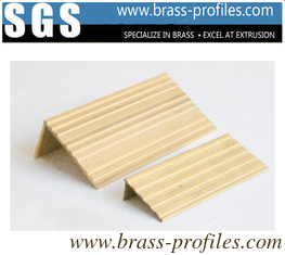 China Brass Alloy Stair Nosings and Threshold Covers for Interior Floor supplier