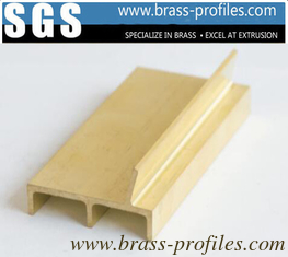 China Shinning Golden Color for Brass Door Window Frame Profile Copper Alloy Window Hardware supplier