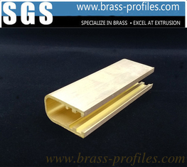 China 33mm x 25mm x 2mm Brass U Channel Stock For Home Restaurant Decoration supplier