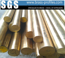 China C38500 Alloy Copper Bar With Round Shape / Extruding Brass Profiles supplier