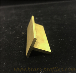 China Brass Extrusion Profiles T Section Outlet Extruded Copper T Profiles supplier