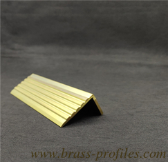 China Smooth Surface Brass Anti Slip Stair Strip With Customized Sizes supplier