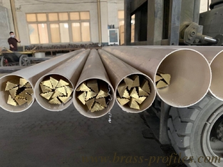 China Triangle Decorative Materials / Decorative Copper Brass Profil supplier