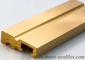 China Rustproof Brass H Shape Profiles Special Copper-H Sections For Window Frame supplier