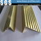 Decorative Copper Material L Groove Stair Nosing In Brass Profiles supplier