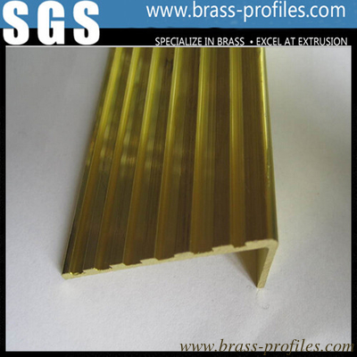 Decorative Brass Extruding Anti-slip Strip Profiles supplier