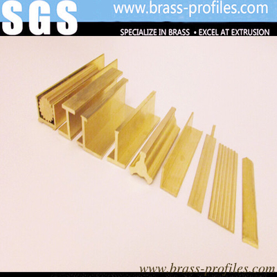 Customised Copper Alloy Custom Extruded Profiles / Decorative Copper Profiles supplier