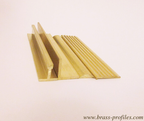 Customised Copper Alloy Custom Extruded Profiles / Decorative Copper Profiles supplier