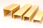 American Popular Rustproof H Shapes Brass Extruding Profiles supplier