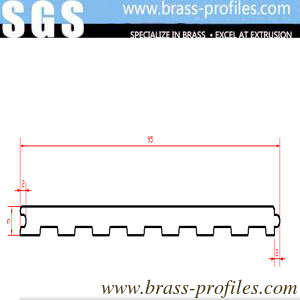 95mm Brass Anti Slip Laminate Stair Treads for Edge Protection supplier