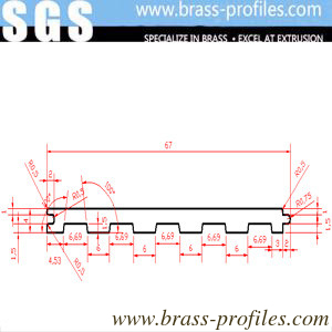 95mm Brass Anti Slip Laminate Stair Treads for Edge Protection supplier