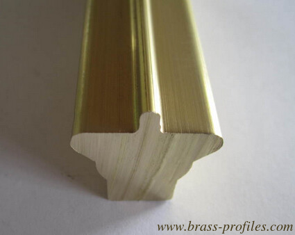 Extruded Brass Decorative Profiles Solid Copper Special Lock Profiles supplier