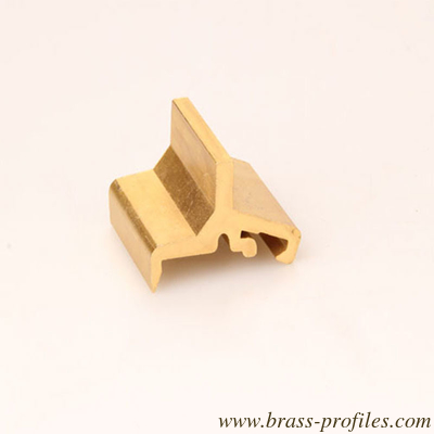 Extruded Brass Decorative Profiles Solid Brass Sections Extrusion supplier