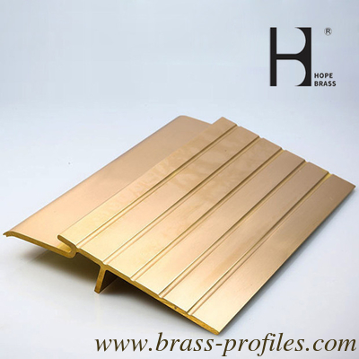 Durable Alloy Brass Transition Strip for L Shape Flooring Solution supplier