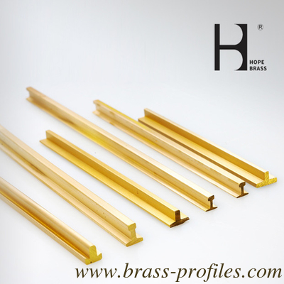 Outdoor Brass T Profiles With Specific Sizes For Outside Decoration supplier