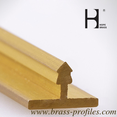 Golden Copper T Profiles and Brass T Profiles With Specific Sizes supplier