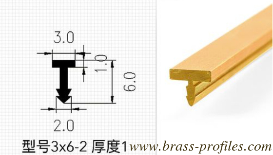 Brass T Profiles Rustproof Brass Tees And Unequal Brass T Profiles supplier