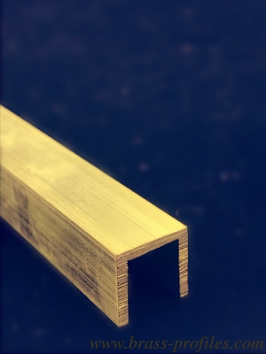Brass U Section And Extruded U Channel With Copper Materials supplier