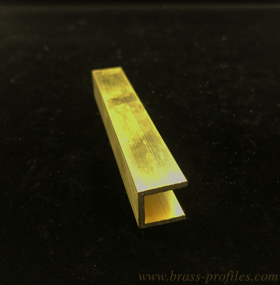 Brass U Section And Extruded U Channel With Copper Materials supplier