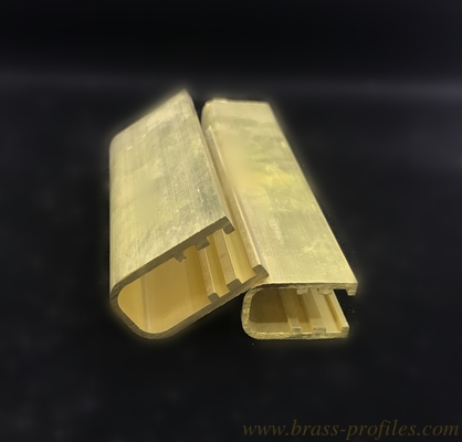 Designed Decorative Brass Extruding U channel Straight and Strong Brass Track supplier