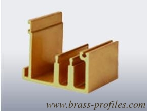 Shinning Golden Color for Brass Door Window Frame Profile Copper Alloy Window Hardware supplier