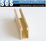 Custom Designed Perfectly Structural U Shape Channel Brass profiles supplier