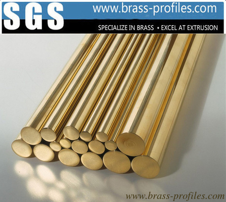 C38500 Alloy Copper Bar With Round Shape / Extruding Brass Profiles supplier