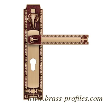 220mm X 50mm Copper Lock Bedroom Door Interior Brass Handle Lock supplier