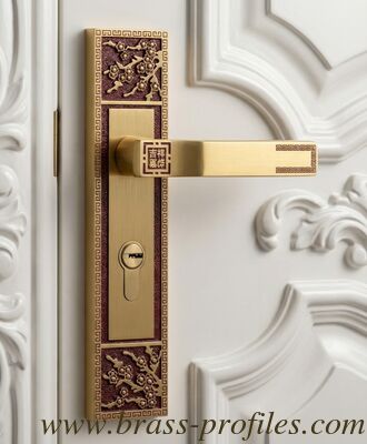 220x50mm Durable Copper Lock with Solid Brass Forged Lever and Faceplate Ideal for Entrance and Dummy Applications on Wooden supplier