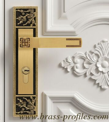 220x50mm Durable Copper Lock with Solid Brass Forged Lever and Faceplate Ideal for Entrance and Dummy Applications on Wooden supplier