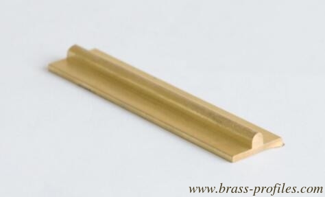 Solid Brass T-Shaped Antirust Brass-T Profiles For Interior Decoration supplier