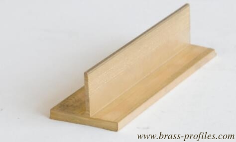 Solid Brass T-Shaped Antirust Brass-T Profiles For Interior Decoration supplier