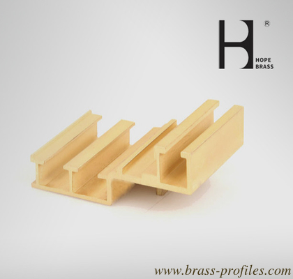 Customer Designed Brass Door & Window Frame Section Copper Extruded Section supplier