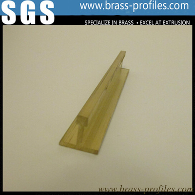 Copper Extruding T Window Center Frame Decotive Brass T Sections For Interior