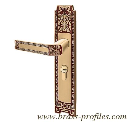 Durable Copper Lock with Solid Brass Forged Lever and Faceplate Ideal for Entrance and Dummy Applications on Wooden and Metal Doors