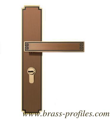 220 x 49mm Solid brass forged Copper Lock featuring grade A lock core and multiple mortise lock options compatible with wooden and metal doors